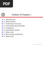 Outline of Chapter 1: Digital Logic Design Ch1-1