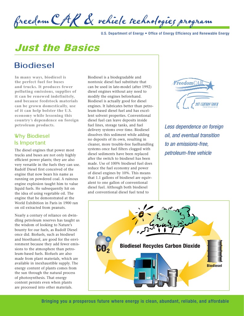Biofuel Basics | PDF | Biodiesel | Diesel Fuel