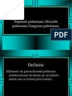 Supuratiile Pulmonare