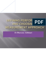 4 Defining Performance and Choosing A Measurement Approach