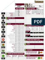 Pathfinder Character Sheet