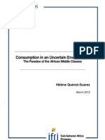 Consumption in An Uncertain Environment. The Paradox of The African Middle Class.