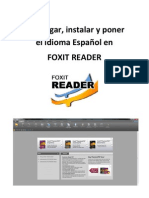 Descargar, Instalar y Poner El Idioma Español en FOXIT READER