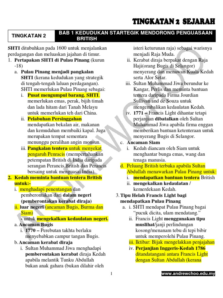 Sejarah Form 2 Pdf