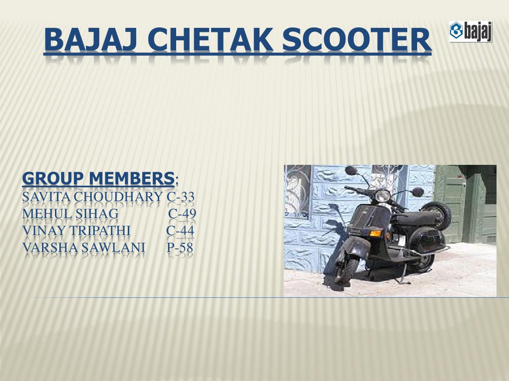 Bajaj Chetak Plc Pdf Motorcycle Vehicles