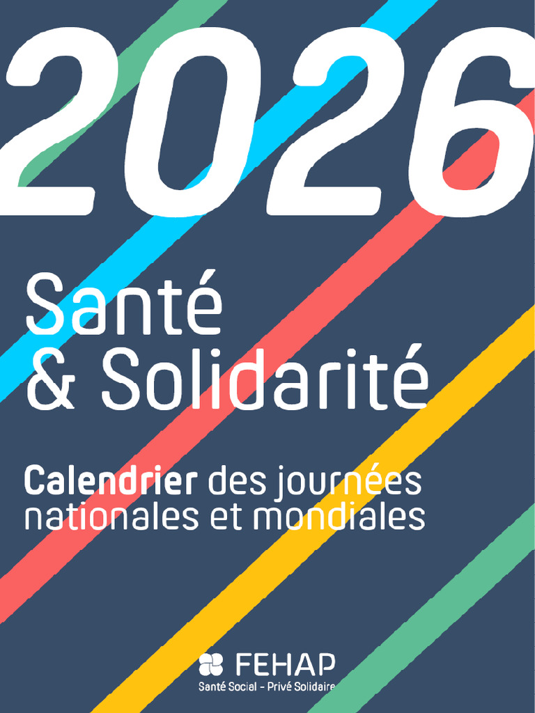 Calendrier Dates Cl s 2026 FEHAP PDF