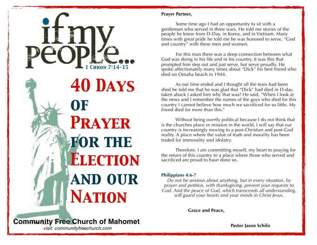 40 Days of Prayer for Our Nation | PDF | Prayer | The Gospel