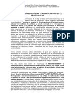 Anexo Instrucciones Referidas A La EducaciÓn Física y La Salud Escolar Infantil-Primaria