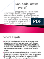 Gangguan Pada Sistim Syaraf