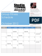 Oct 2012 Group Fitness Calander