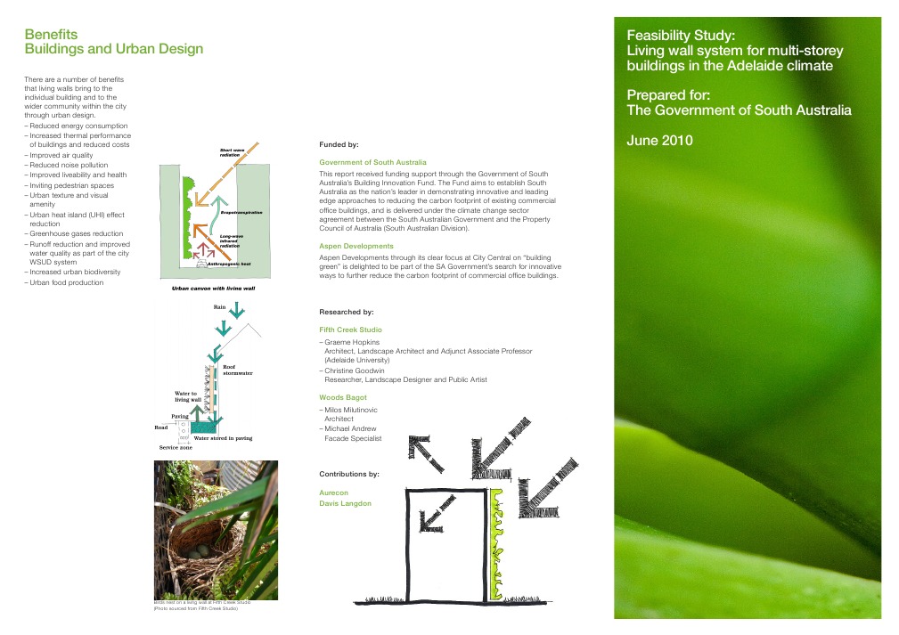 Green Wall Feasibility Study Summary | PDF | Green Building ...