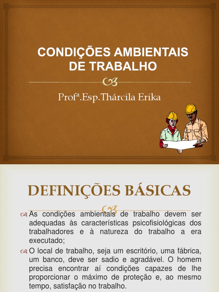 Condições Ambientais de Trabalho | PDF | Calor | Roupas