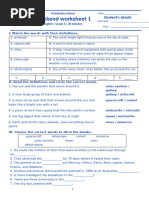 Weekly Language Review Q1:1 Answer Key | PDF | Verb | Grammatical Tense
