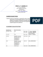 Sample CV 1