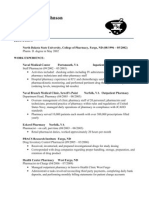 Pharmacist Resume