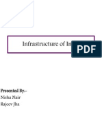 Infrastructure of India: Presented By:-Nisha Nair Rajeev Jha