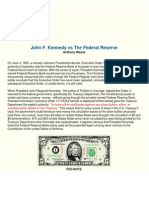 JFK vs Fed Executive Order Nationalizing Currency