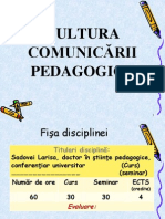 Cultura Comunicarii Pedagogice