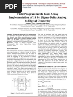 Field Programmable Gate Array Implementation of 14 Bit Sigma-Delta Analog To Digital Converter