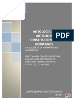 Antologia de Articulos Constitucionales Mexicanos