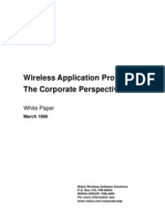Wireless Application Protocol - The Corporate Perspective: White Paper