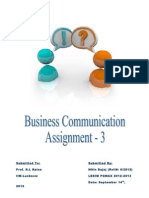 Bussiness Comm Assignment - 3