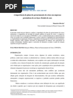 A Importancia Do Plano de-gerenciamento de Crises Em Empresas Prestadoras de Servicos