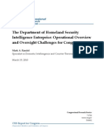 The Department of Homeland Security Intelligence Enterprise_Operational Overview and Oversight Issues for Congress