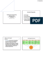 Job Design and Work Measurement Techniques