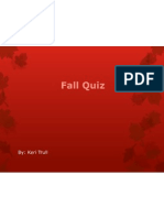 Fall Quiz