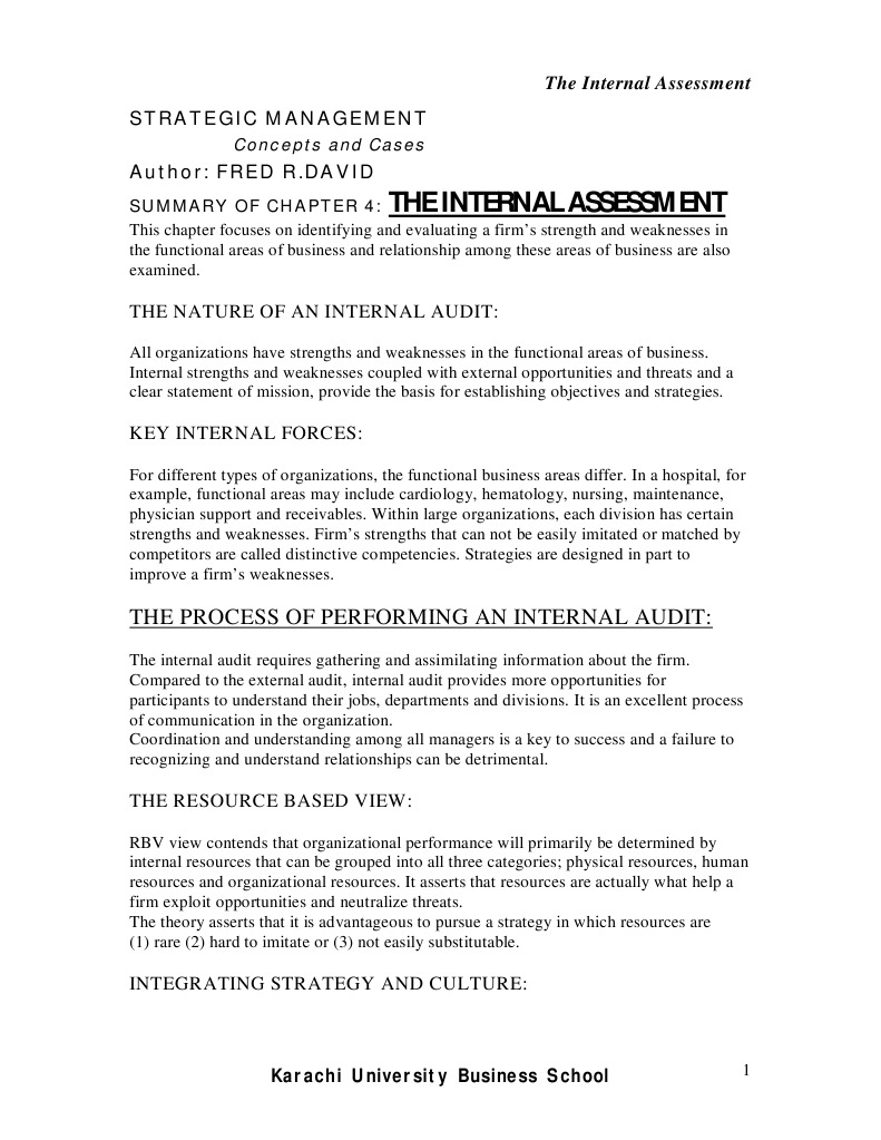 SUMMARY OF ChAPTER 4: EXTERNAL ASSESSMENT | PDF | Dividend | Marketing