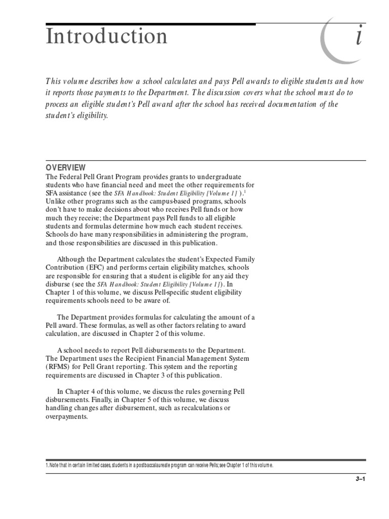 Pell Grant Administration Guide 2000-2001 | PDF | Career & Growth ...