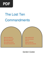 The Lost Ten Commandments