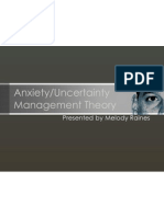 Anxiety-Uncertainty Management Theory (Class Presentation)
