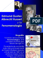 Edmund Husserl y La Fenomenología