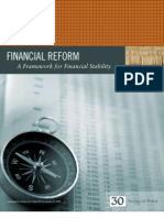 Financial Reform: A Framework For Financial Stability