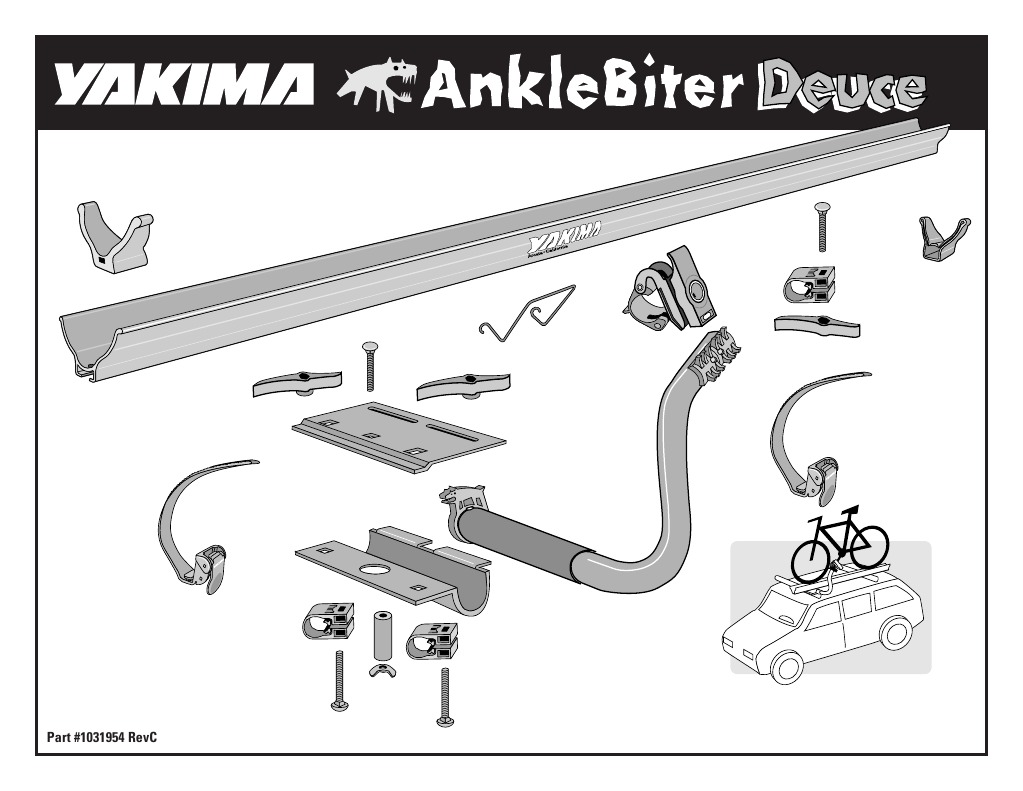 Yakima Anklebiter Deuce Bike Rack Installation Instructions PDF PDF