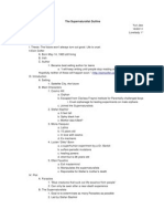 The Supernaturalist Outline