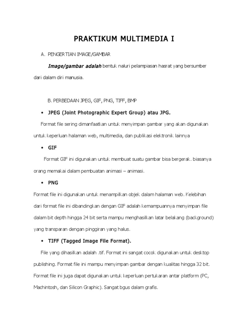 Tugas Multimedia 1 Membandingakan Format Gambar