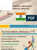 Fiscal Deficit &amp; Inflation