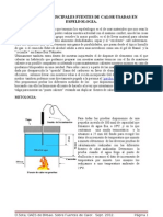 Sobre Las Principales Fuentes de Calor Usadas en Espeleologia