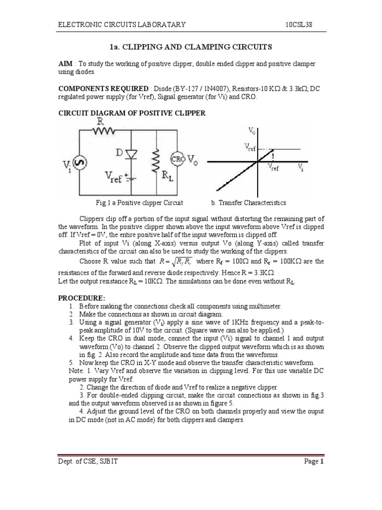 EC Lab Manual Download Free PDF Electrical Circuits Electrical Engineering