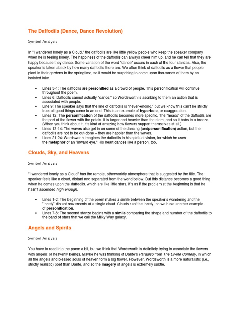 The Daffodils Poetry Fiction & Literature