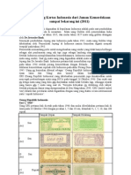 Perjalanan Uang Kertas Indonesia Dari Jaman Kemerdekaan Sampai Sekarang Ini