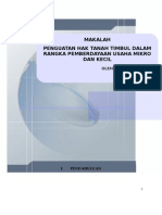 Download PENGUATAN HAK TANAH TIMBUL DALAM RANGKA PEMBERDAYAAN USAHA MIKRO DAN KECIL by POES SN10847613 doc pdf