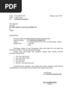 Surat Perkenalan Perusahaan