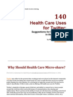 140 Health Care Uses For Twitter