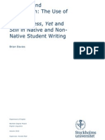 Contrast and Concession. The Use of However, Nevertheless, Yet and Still in Native and Non-Native Student Writing