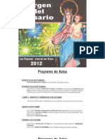 Programa de actos Los Piquetes | Octubre 2012