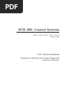 ECE 380: Control Systems: Winter 2011 Course Notes, Part I Section 002